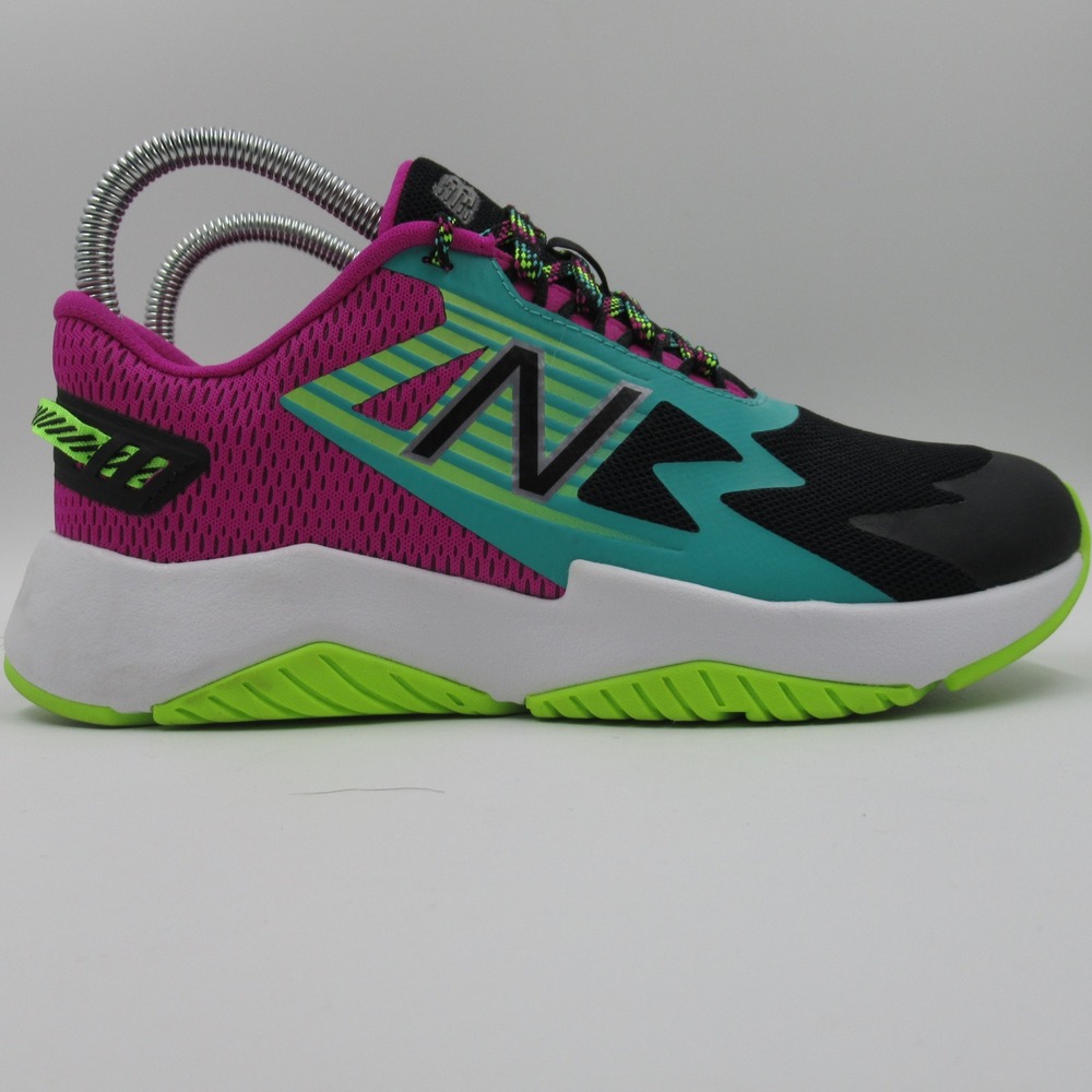 New Balance Rave Run YKRAVBM1 Kids 4.5 US Pink Teal Green Black Sneakers